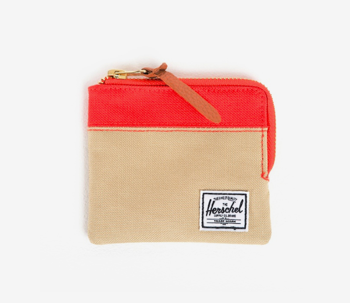 Herschel Supply peněženka khaki, červená
