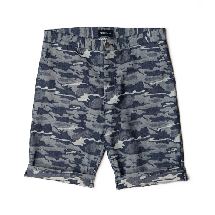 Outclass pánské šortky maskáčový vzor