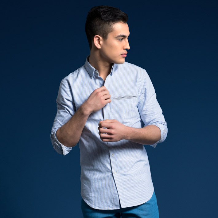 Outclass pánská košile s proužky