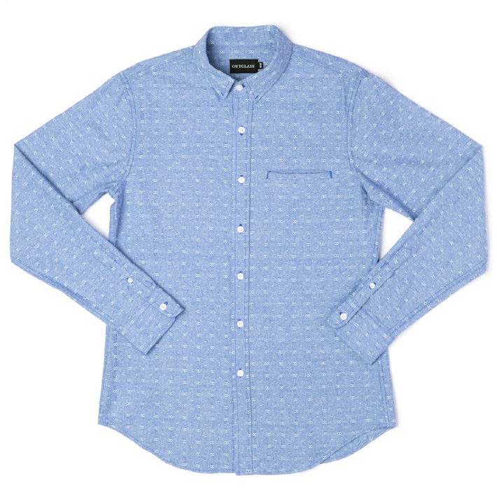 Outclass pánská košile bledě modrá