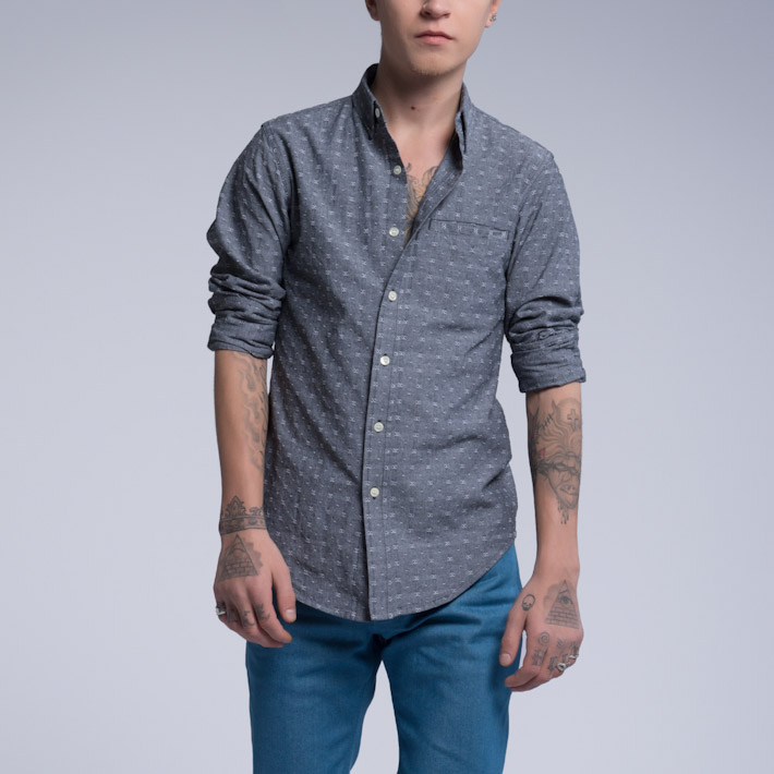 Outclass pánská košile šedá