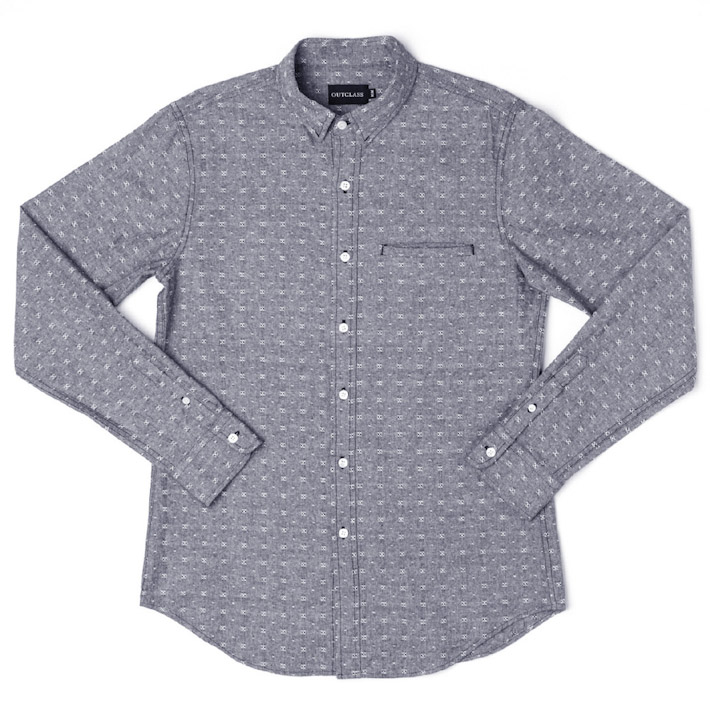 Outclass pánská košile šedá