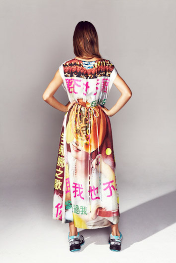 Kinoak - dámské dlouhé potištěné šaty