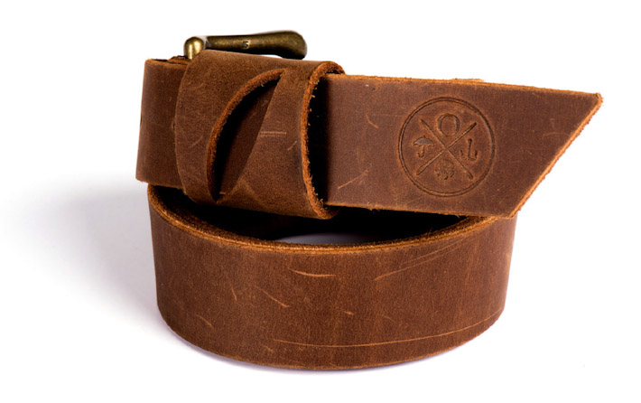 Outclass hnědý kožený pásek