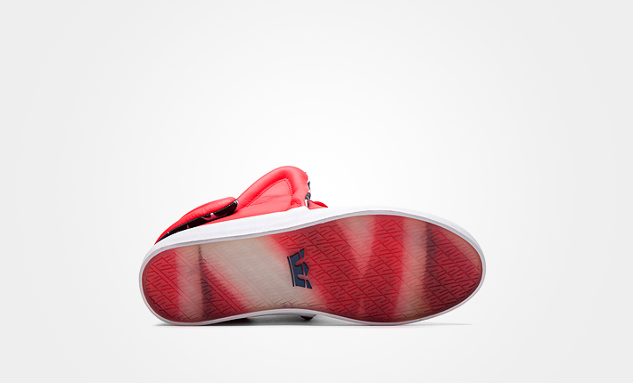 Supra Falcon Athletic Red, červené kotníkové boty, dámské a pánské Sneakers