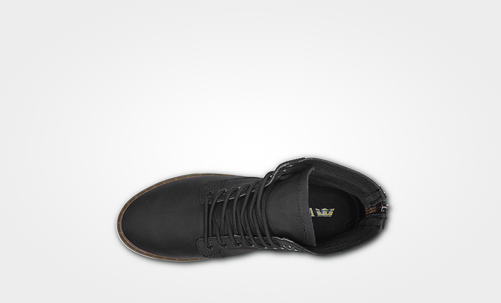 Supra boty Wolf Black-Black dámské a pánské kotníkové černé