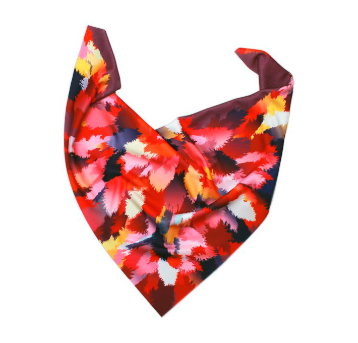 Retart šátek na krk, graphic scarf, Gurinova
