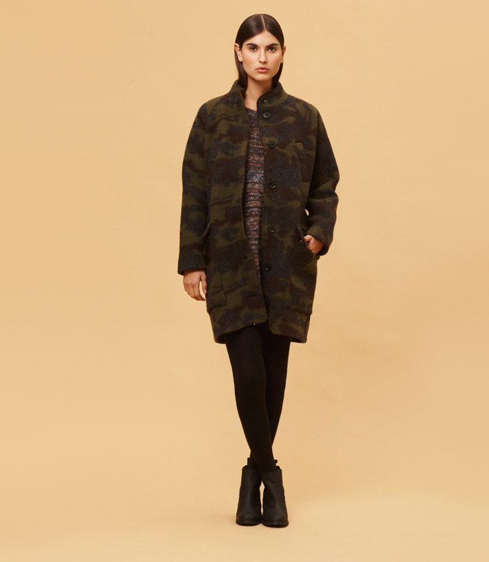 Libertine Libertine dámský maskáčový teplý kabát