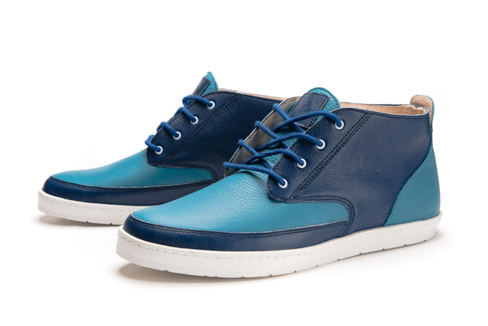 Splendix Shoes kožené kotníkové boty, modré, pánské