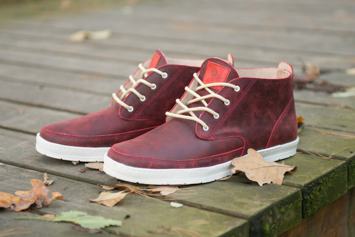 Splendix Shoes kotníkové boty, tmavě červené, kožené, pánské