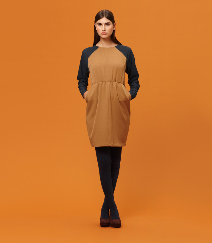 Libertine Libertine dámské hnědo modré šaty