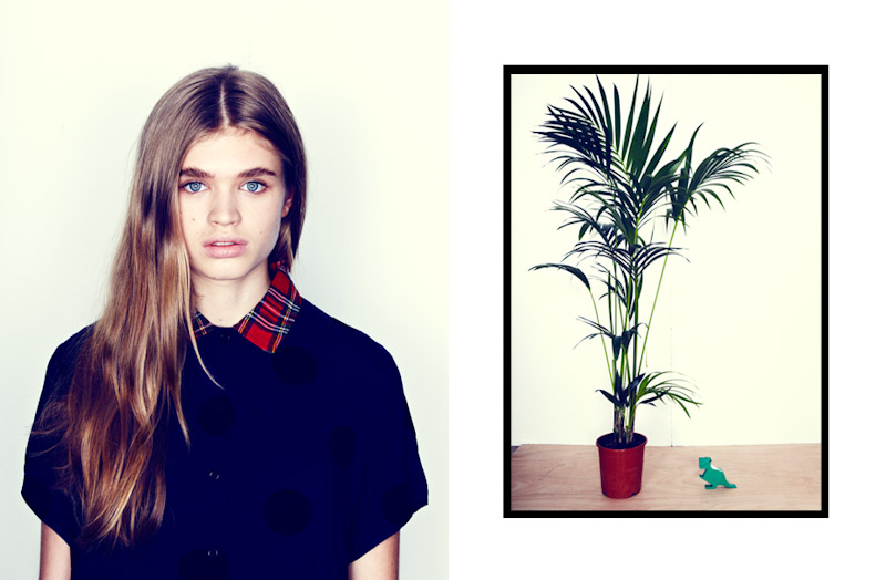 Lazy Oaf dámská modrá košile s puntíky