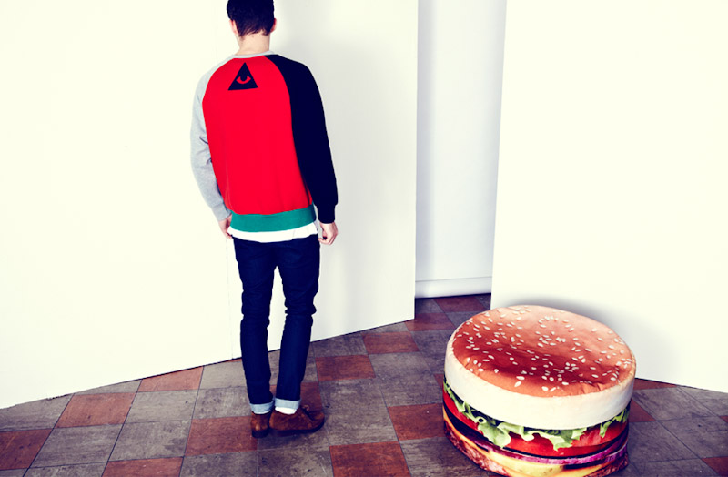 Lazy Oaf mikina pánská červená