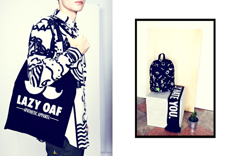 Lazy Oaf košile se vzorem, taška, batoh
