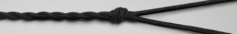 Sluchátka Molami Plica, černý tkaný kabel