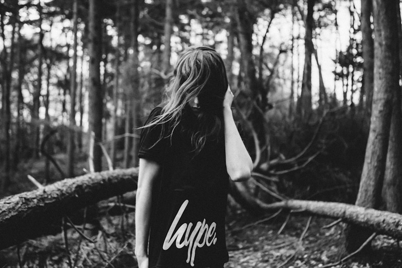 Just Hype – Monotone Collection – černé triko s potiskem