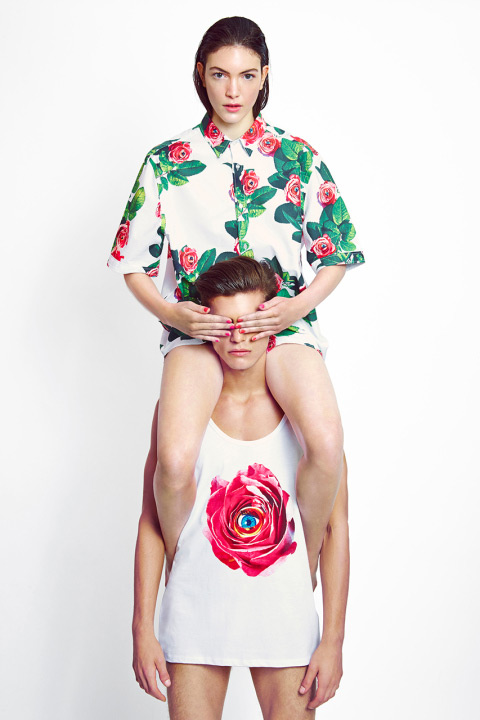 MSGM x Toiletpaper – extravagantní košile a nátělník s motivy růží