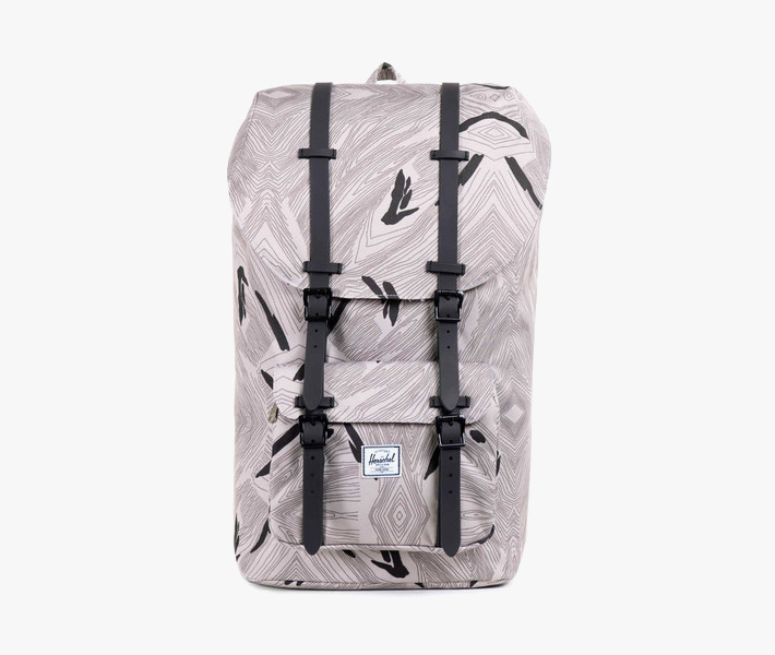 Batoh Herschel Supply – Retreat Backpack, Geo, šedý se vzorem