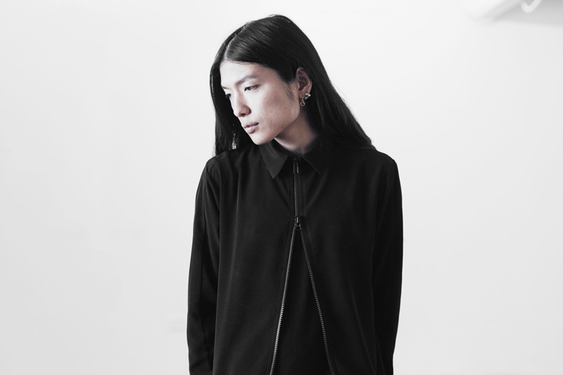 Represent Clothing – dlouhá černá košile na zip