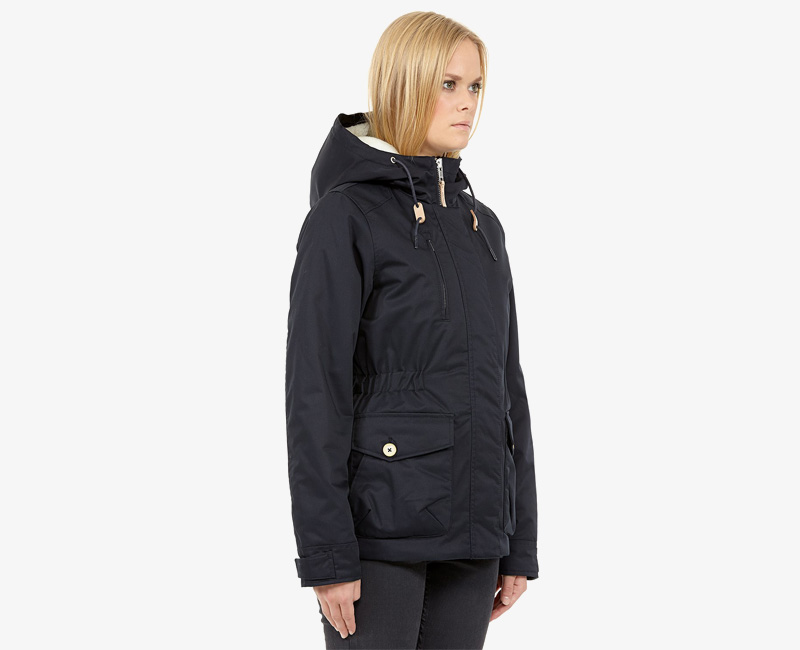 Elvine – dámská zimní bunda s kapucí, tmavě modrá, Hailey | Dámské zimní bundy a parky