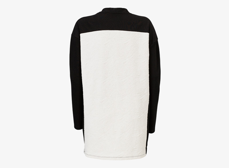Cardigan Modström Vioca – dámský dlouhý svetr, černobílý, bavlněný | Dámské cardigany, svetry