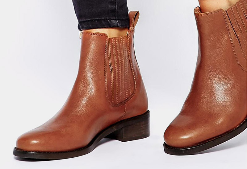 Boty perka – Chelsea Boots – dámské, kožené, – hnědé | Kotníkové boty – dámské
