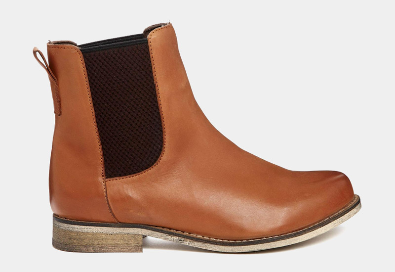 Boty perka – Chelsea Boots – dámské, kožené, – hnědé, vysoké | Kotníkové boty – dámské