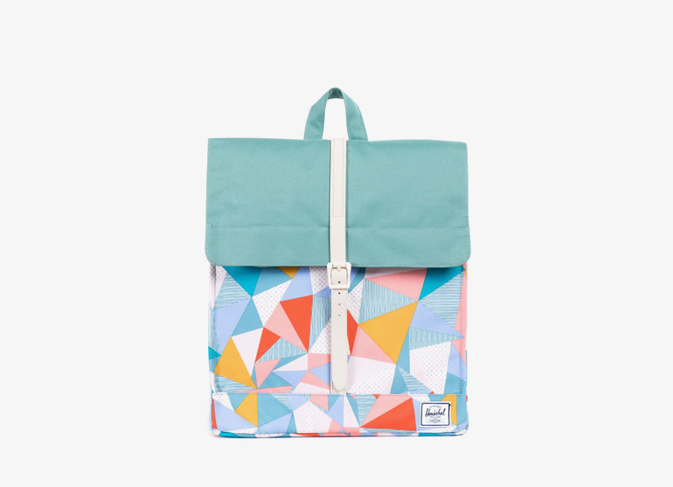 Batohy Herschel Supply – City Backpack – Mid Volume, barevný vzor, zelený | Stylové trendy batohy