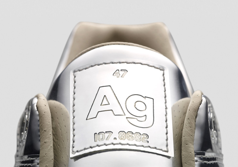 Nike Air Max 1 Liquid Metal – stříbrné tenisky, dámské sneakers, lesklé, bílá podrážka