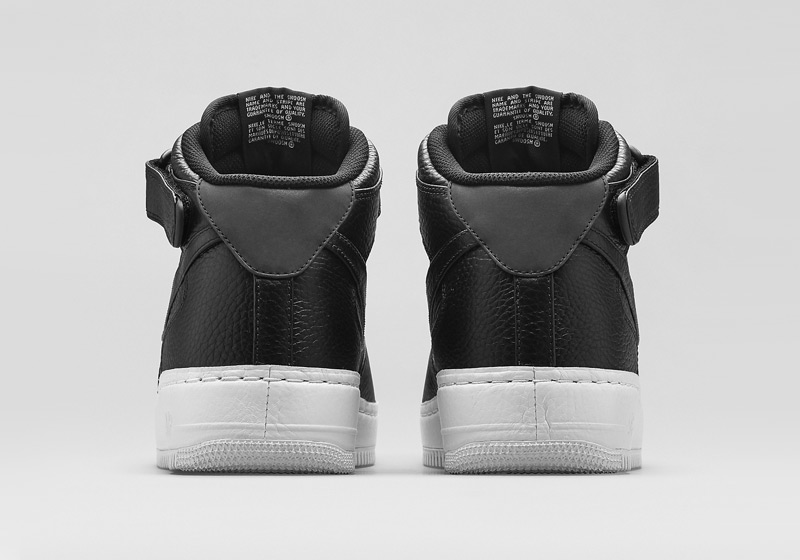 Kotníkové boty Nike Air Force 1 Mid CMFT – černé, pánské, dámské, sneakers, tenisky