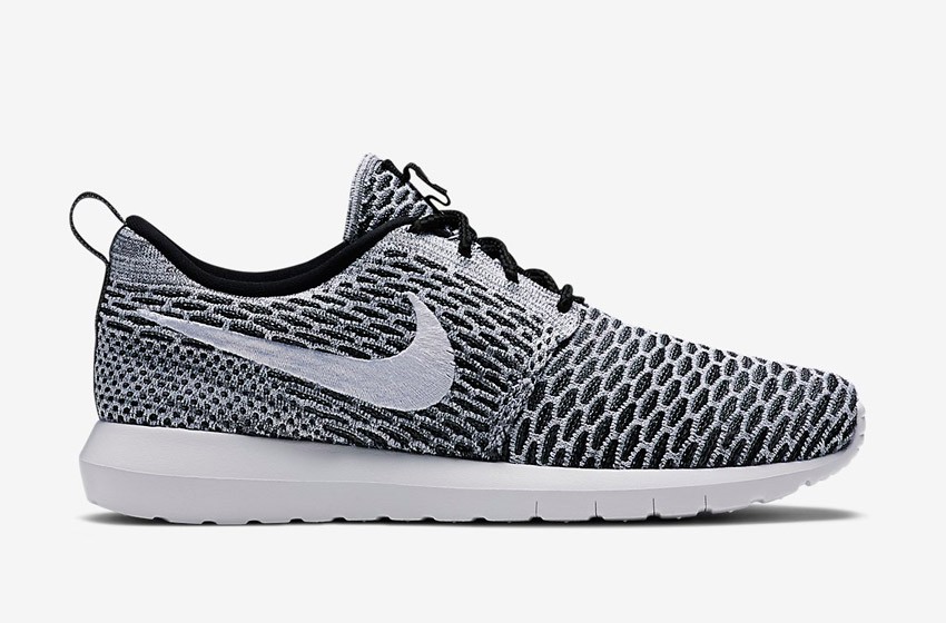 Nike Roshe Run Flyknit – běžecké boty, tenisky, pánské – šedé