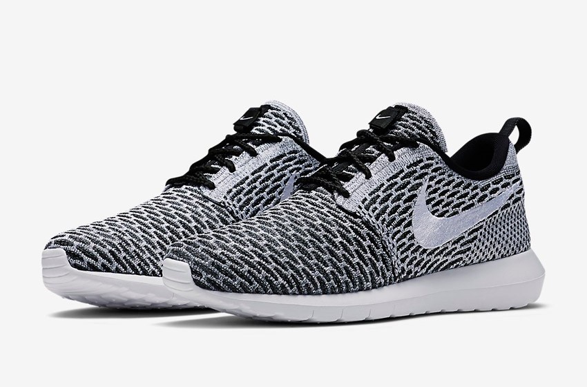 Nike Roshe Run Flyknit – běžecké boty, tenisky, pánské – šedé