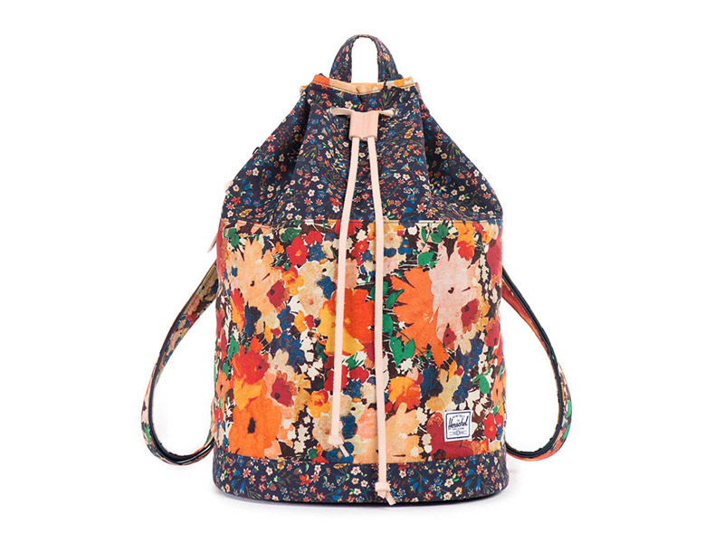 plátěný (bavlněný) batoh Herschel Supply x Liberty — pro ženy, květinové vzory — Hanson