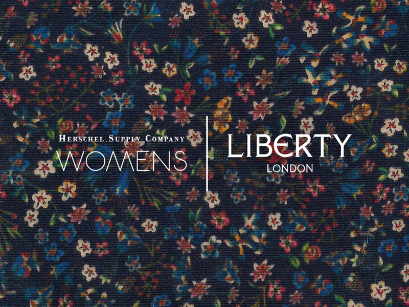 Herschel Supply x Liberty — kolekce dámských plátěných (bavlněných) batohů na záda s květinovými vzory