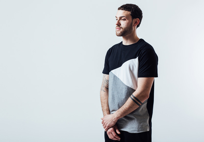 Unyforme — černo-šedo-bílé tričko, pánské — pánské trendy oblečení – jaro 2015