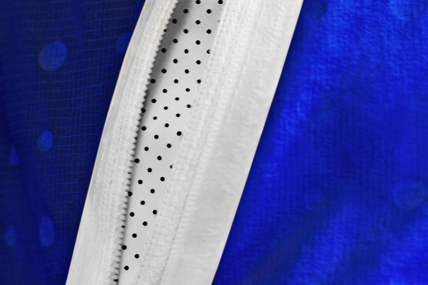 Nike Tech Hyperfuse Windrunner – pánská modrá bunda s kapucí, sportovní větrovka, těsnící zip – 2015