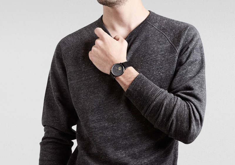 Hodinky Triwa – Ivory Falken – pánské švédské hodinky, černé