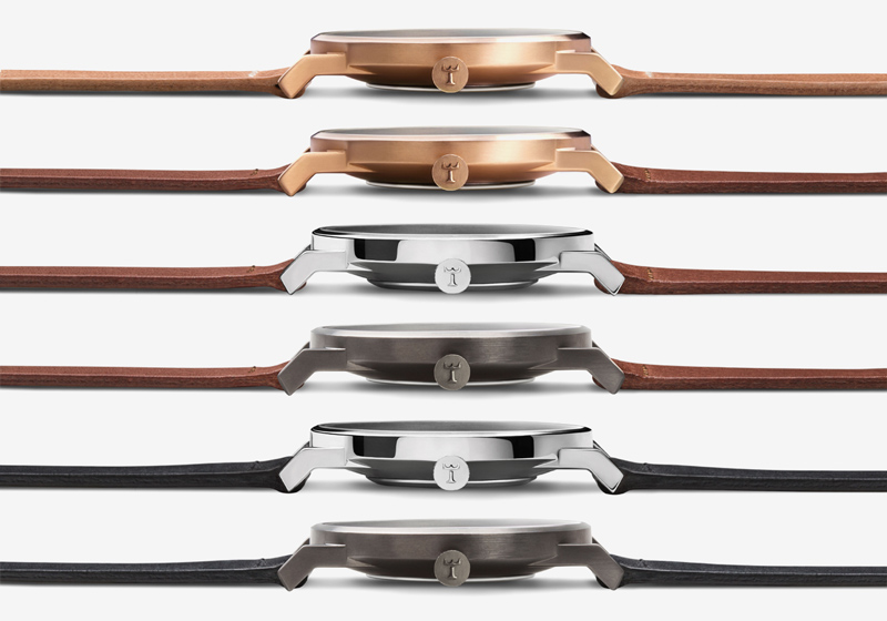 Hodinky Triwa – Falken – kožené řemínky, ocelová pouzdra