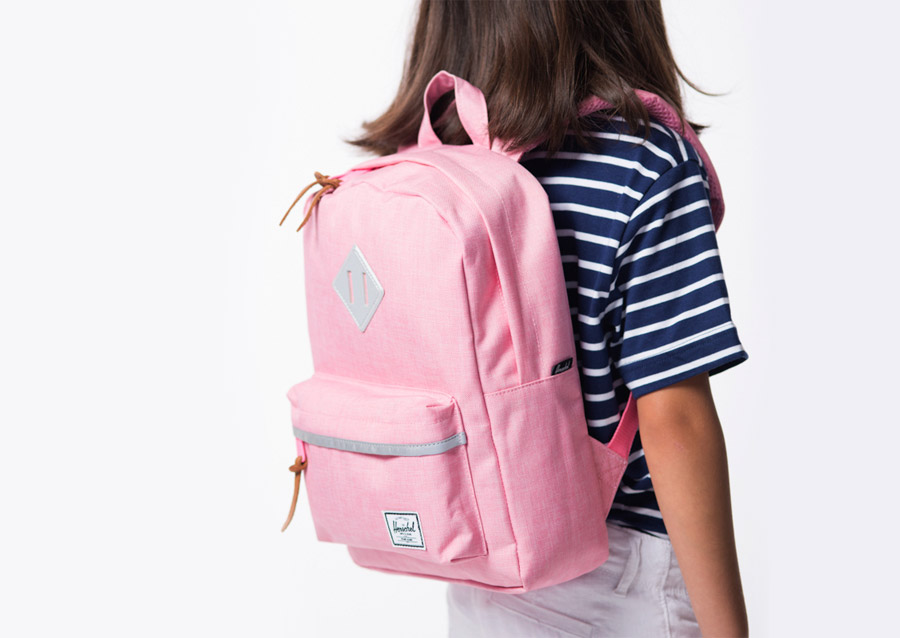 Herschel Supply Kids – dívčí růžový batoh – plátěný, dětské batohy, batohy pro děti, baťůžky