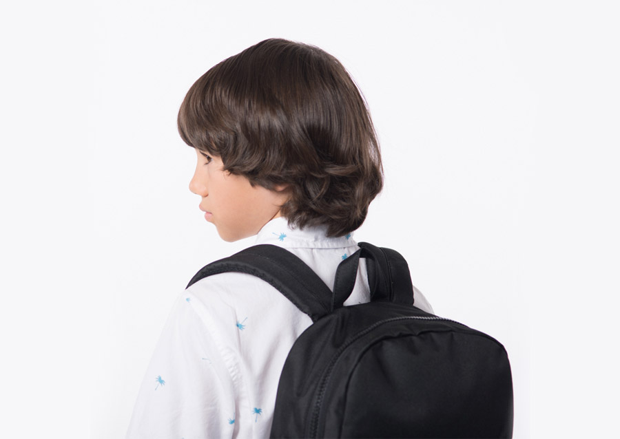Herschel Supply Kids – dětský batoh – plátěný, černý, dětské batohy, batohy pro děti, baťůžky