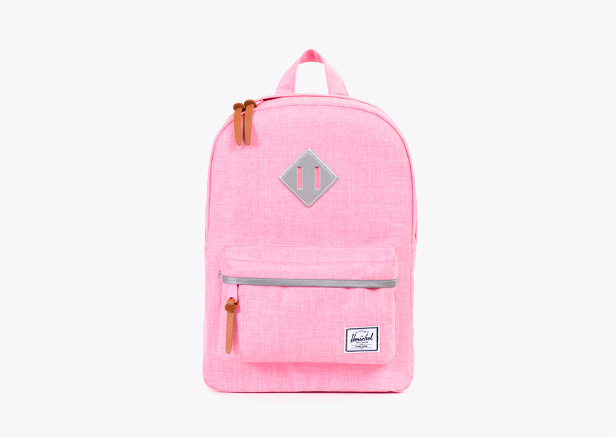 Herschel Supply Kids – plátěný dětský batoh, dívčí růžový batoh, batohy pro děti, baťůžky