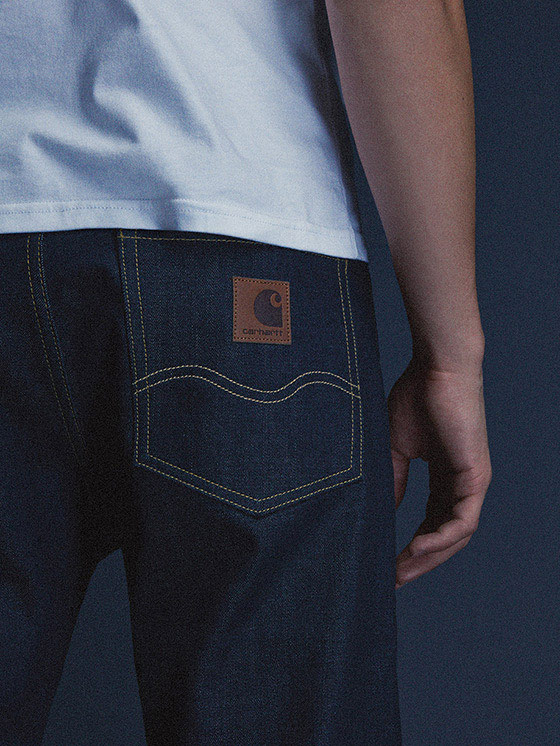 Carhartt WIP — pánské jeansy (džíny), denim, modré — podzim/zima 2015, pánské oblečení