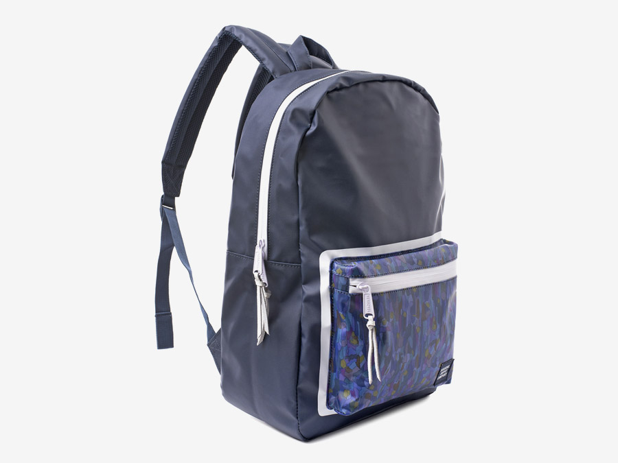 Batoh Herschel Supply & Liberty London – tmavě modrým barevné vzory – Settlement Backpack – Volcanism Liberty print