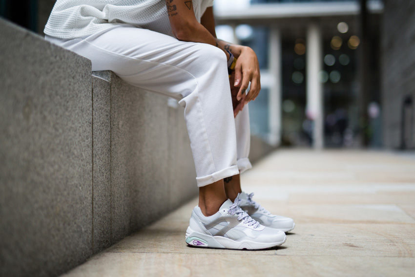 Puma Trinomic R698 — bílé boty, sneakers, tenisky, dámské, pánské