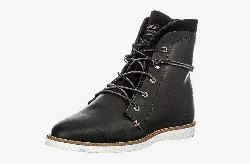 Hub Footwear — vysoké kotníkové pánské zimní boty, černé, kožené, winter boots