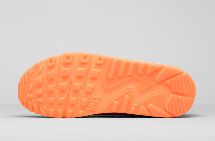 Nike Air Max 90 Hyp — London – Aperitivo — City Collection — podrážka — oranžové, červené
