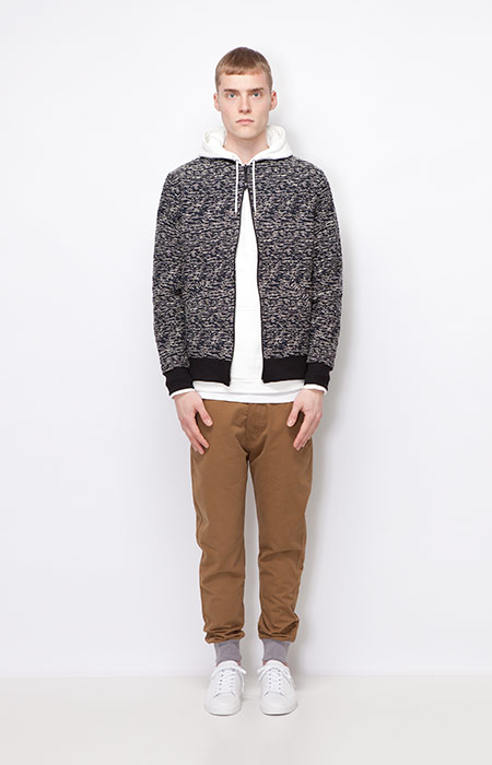 Ucon Acrobatics — krátká bunda do pasu se vzorem — joggers kalhoty, hnědé — pánské oblečení — podzim/zima 2015