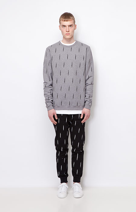 Ucon Acrobatics — šedá pánská mikina — joggers kalhoty, černé — pánské oblečení — podzim/zima 2015