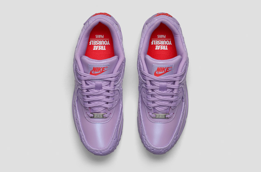 Nike Air Max 90 — Paris – Macaron — City Collection — dámské boty, horní pohled — světle fialové