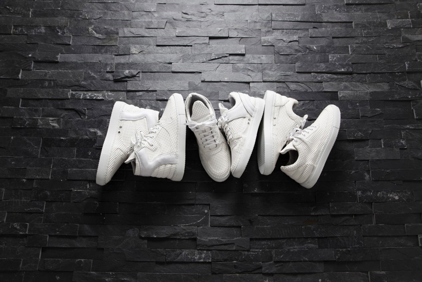 Filling Pieces — bíle kotníkové tenisky, boty, sneakers — dámské, pánské — Pyramid